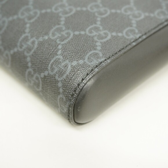 Gucci GG Supreme Shoulder Bag 474137 Black Men's - Picture 6 of 10